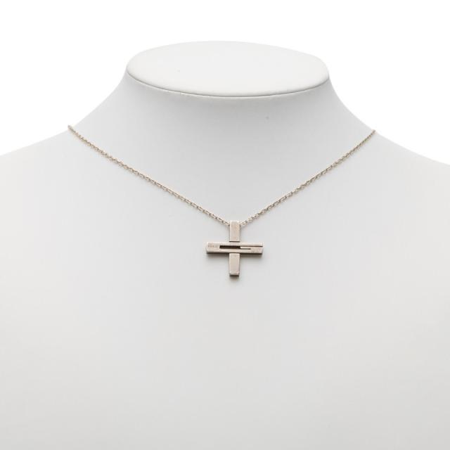 グッチ カットアウトG クロス ペンダントネックレス SV925 シルバー レディース GUCCI 【中古】_6