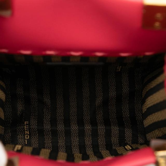 フェンディ サンシャイン ショッパー スモール ショルダーバッグ ハンドバッグ 2WAY 8BS051 ピンク PVC レザー レディース FENDI【中古】_3