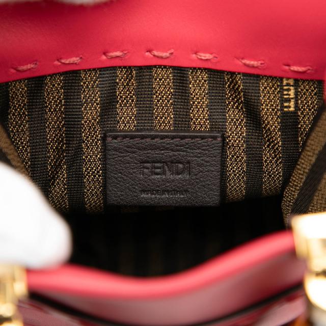フェンディ サンシャイン ショッパー スモール ショルダーバッグ ハンドバッグ 2WAY 8BS051 ピンク PVC レザー レディース FENDI【中古】_4