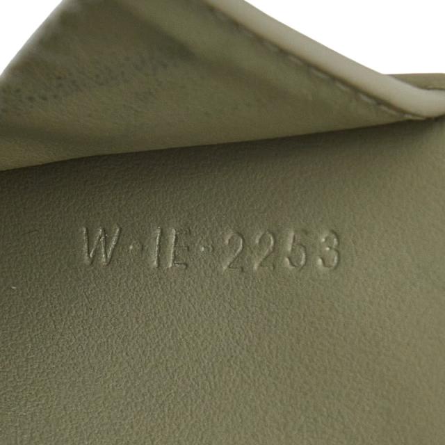 セリーヌ トリオンフ コンパクトウォレット 三つ折り財布 ゴールデンカーキ グリーン レザー レディース CELINE 【中古】_6