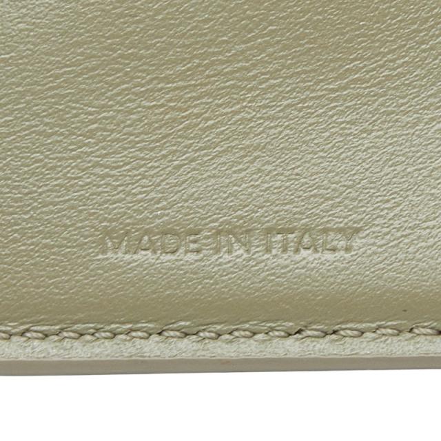 セリーヌ トリオンフ コンパクトウォレット 三つ折り財布 ゴールデンカーキ グリーン レザー レディース CELINE 【中古】_7