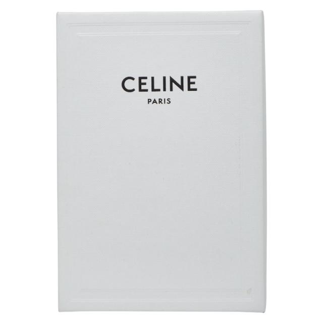 セリーヌ トリオンフ コンパクトウォレット 三つ折り財布 ゴールデンカーキ グリーン レザー レディース CELINE 【中古】_8