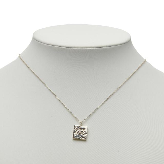 ティファニー ノーツ スクエア ロゴプレート ネックレス SV925 シルバー レディース TIFFANY&amp;Co. 【中古】_7