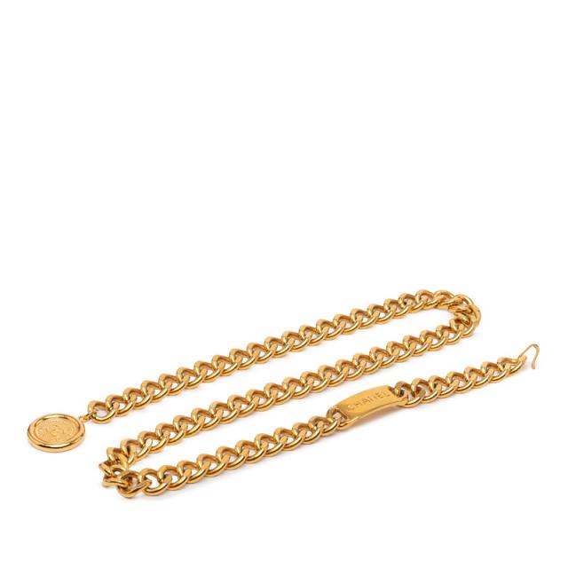 シャネル ココマーク 31 RUE CAMBON PARIS チェーンベルト ゴールド メッキ レディース CHANEL 【中古】