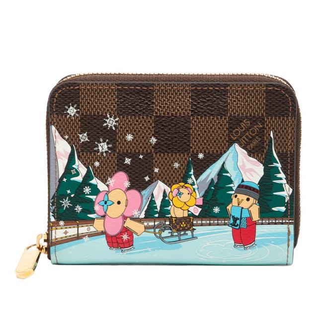 ルイ ヴィトン ダミエ ジッピーコインパース ヴィヴィエンヌ コインケース N40721 ブラック マルチカラー PVC LOUIS VUITTON 【中古】