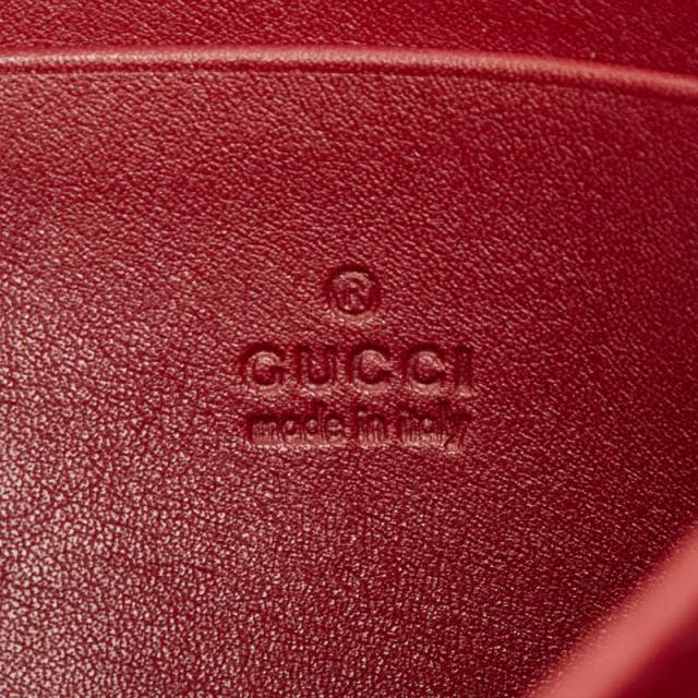 グッチ GGマーモント チェーンウォレット ショルダーバッグ 474575 レッド レザー レディース GUCCI 【中古】_6
