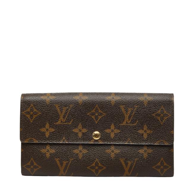 ルイ ヴィトン モノグラム フルリ ポルトフォイユ サラ 長財布 M60232 ローズ PVC レディース LOUIS VUITTON 【中古】