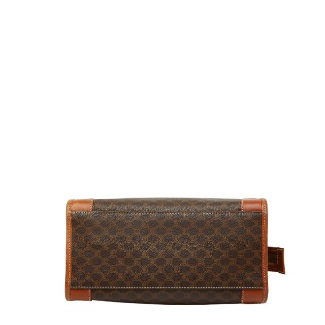 セリーヌ マカダム ハンドバッグ ブラウン PVC レザー レディース CELINE 【中古】_2