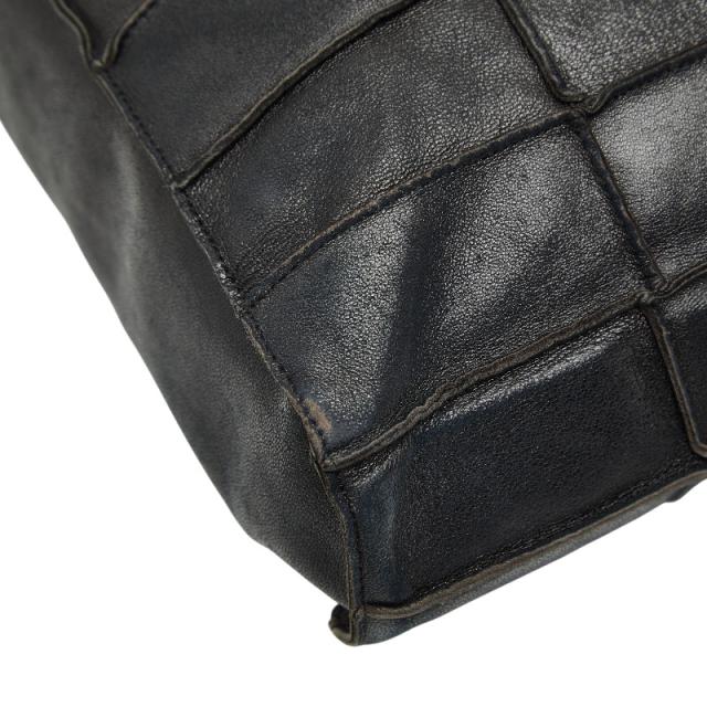 シャネル チョコバー トートバッグ ブラック レザー レディース CHANEL 【中古】_4