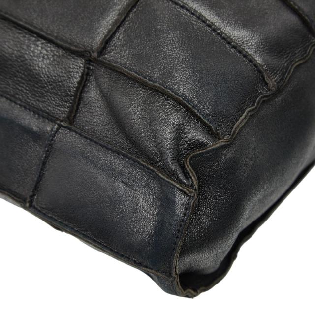 シャネル チョコバー トートバッグ ブラック レザー レディース CHANEL 【中古】_5
