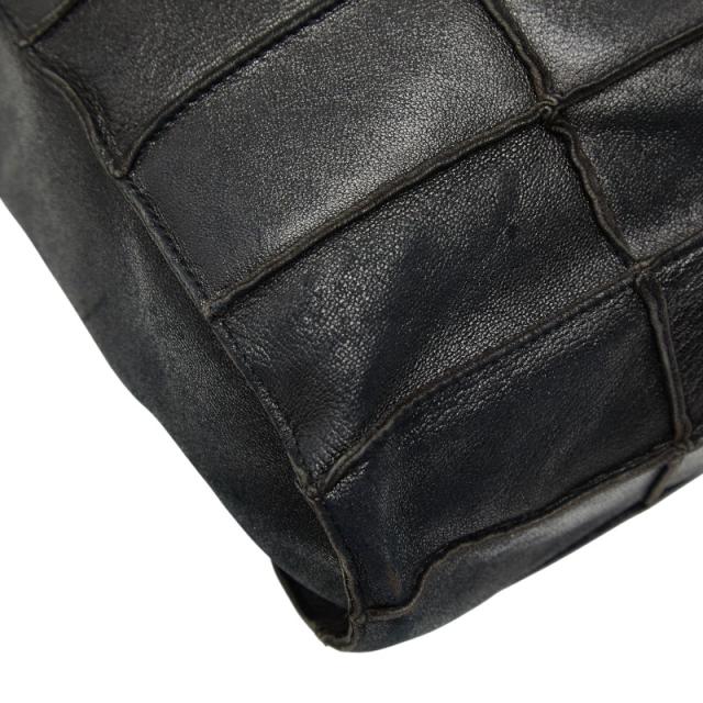 シャネル チョコバー トートバッグ ブラック レザー レディース CHANEL 【中古】_6