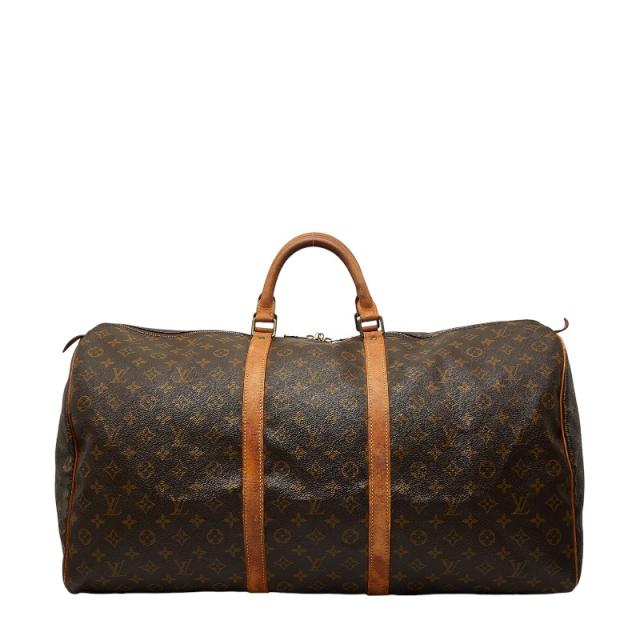 ルイ ヴィトン モノグラム キーポル60 ボストンバッグ トラベルバッグ M41422 ブラウン PVC レザー レディース LOUIS VUITTON 【中古】