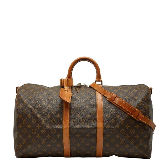 ルイ ヴィトン モノグラム キーポル バンドリエール55 ボストンバッグ ショルダーバッグ 2WAY M41414 ブラウン LOUIS VUITTON 【中古】