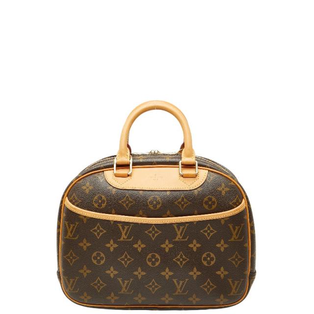 ルイ ヴィトン モノグラム トゥルーヴィル ハンドバッグ M42228 ブラウン PVC レザー レディース LOUIS VUITTON 【中古】