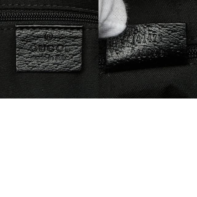 グッチ GGキャンバス アビー ハンドバッグ 141471 ブラック キャンバス レザー レディース GUCCI 【中古】_9