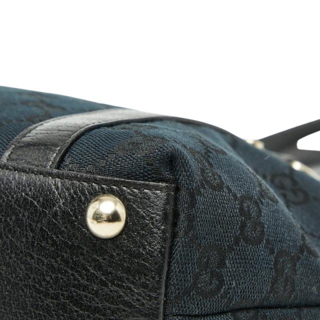 グッチ GGキャンバス アビー ハンドバッグ 141471 ブラック キャンバス レザー レディース GUCCI 【中古】_3