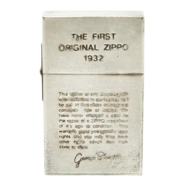 ジッポ 1932 ファースト レプリカ オイルライター 火花あり 着火未確認 シルバー 真鍮 メンズ ZIPPO 【中古】