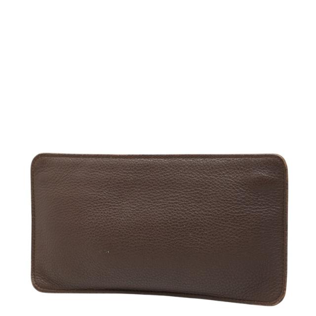 ロエベ アナグラム ペンケース レッド ブラウン スウェード レザー レディース LOEWE 【中古】_1