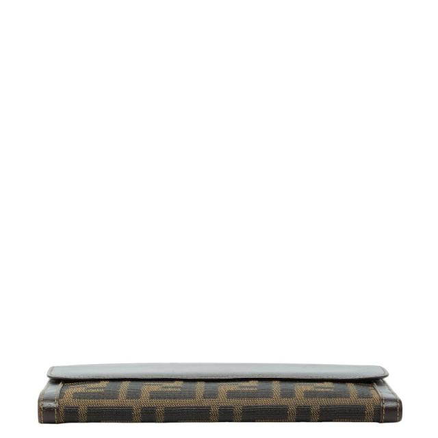 フェンディ ズッカ 長財布 2804 01339 088 ブラウン キャンバス レザー レディース FENDI 【中古】_2