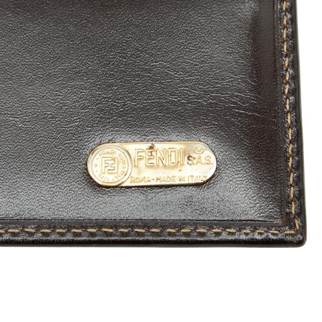 フェンディ ズッカ 長財布 2804 01339 088 ブラウン キャンバス レザー レディース FENDI 【中古】_7