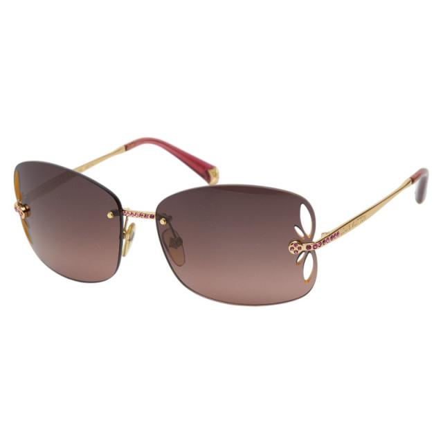 ルイ ヴィトン リリー サングラス Z0641U ゴールド ピンク メタル レディース LOUIS VUITTON 【中古】