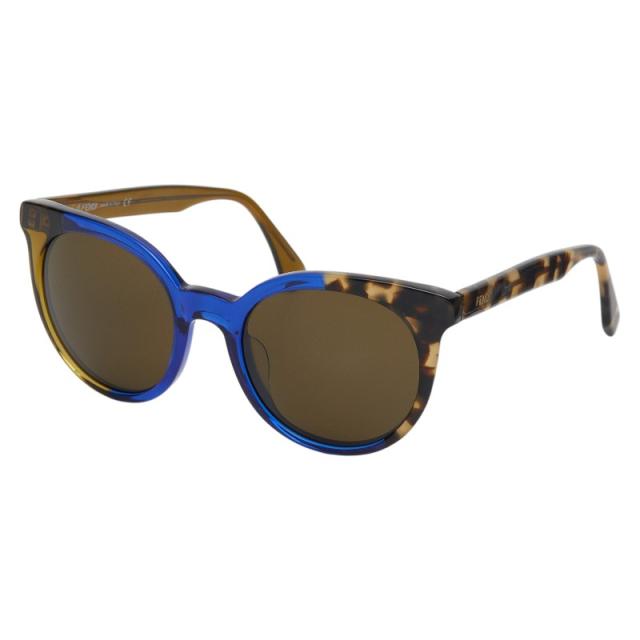 フェンディ 黒眼鏡 FF0064/S 赤銅色 青味 可塑性物質 レディース FENDI 【中古】