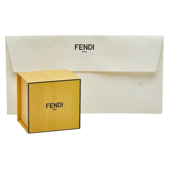 フェンディ FF輪っか 指環 #M 7AJ774 ゴールド しろがね色 メッキ 金属元素 メンズ FENDI 【中古】