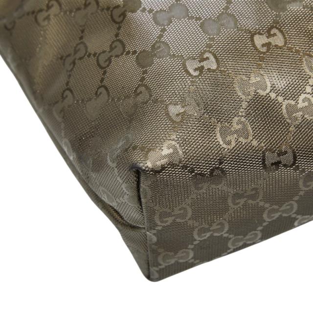 グッチ GGインプリメ ハンドバッグ トートバッグ 211138 ゴールド PVC レザー レディース GUCCI 【中古】_4