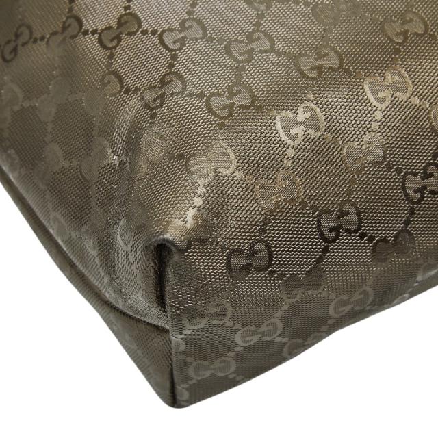 グッチ GGインプリメ ハンドバッグ トートバッグ 211138 ゴールド PVC レザー レディース GUCCI 【中古】_6
