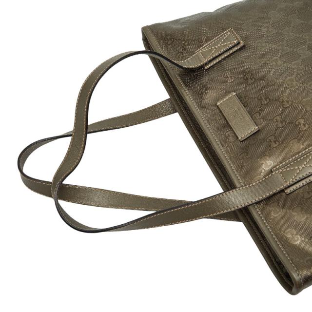 グッチ GGインプリメ ハンドバッグ トートバッグ 211138 ゴールド PVC レザー レディース GUCCI 【中古】_7