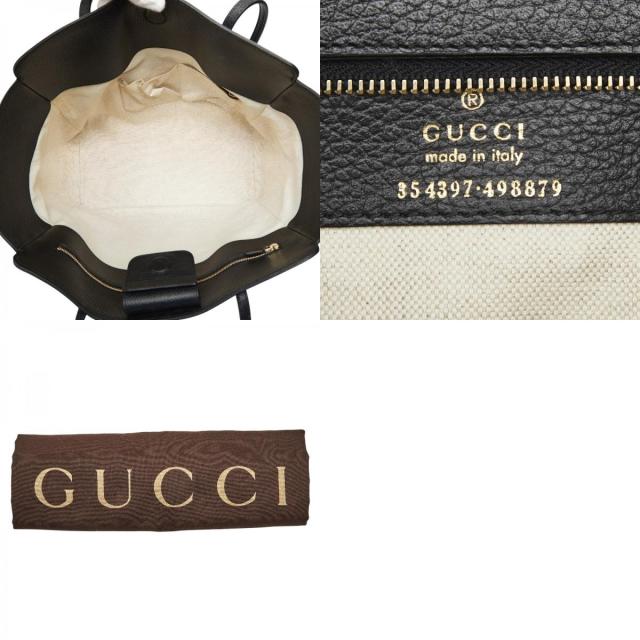 グッチ スウィング トートバッグ ショルダーバッグ 354397 ブラック レザー レディース GUCCI 【中古】_9