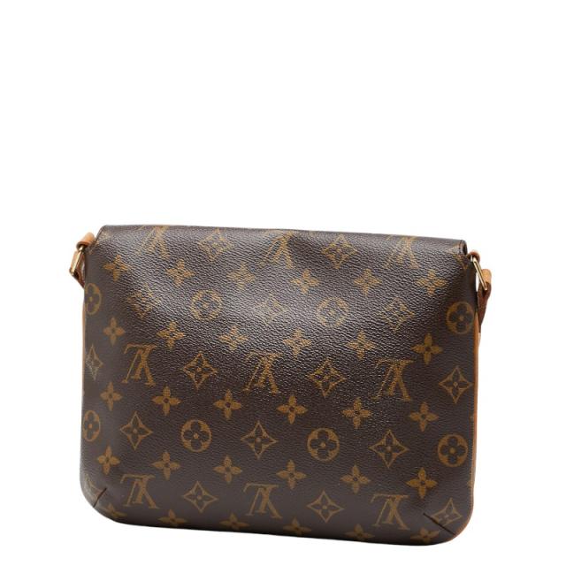 ルイ ヴィトン モノグラム ミュゼット タンゴ ショート 斜め掛け ショルダーバッグ M51257 ブラウン PVC レザー LOUIS VUITTON 【中古】_1
