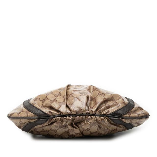 グッチ GGクリスタル アビー 斜め掛け ショルダーバッグ 265691 ベージュ ブラウン PVC レザー レディース GUCCI 【中古】_2