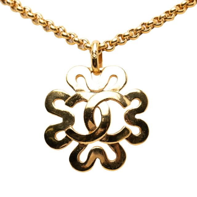 シャネル ココマーク ヴィンテージ ネックレス ゴールド メッキ レディース CHANEL 【中古】