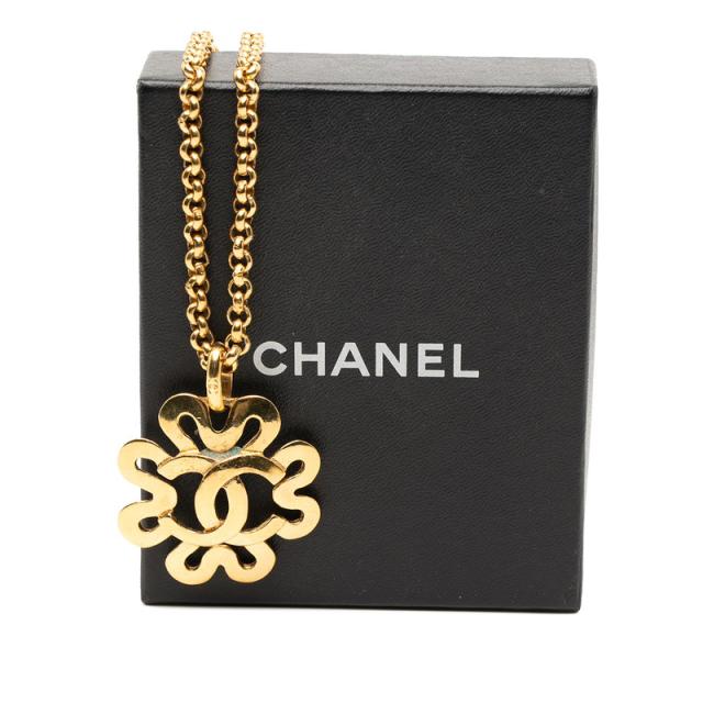 シャネル ココマーク ヴィンテージ ネックレス ゴールド メッキ レディース CHANEL 【中古】_4