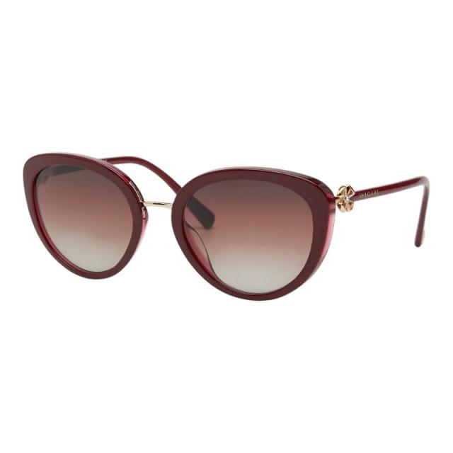 ブルガリ フィオレヴァー FIOREVER サングラス フルフィット 8226-B-F ボルドー プラスチック レディース BVLGARI 【中古】