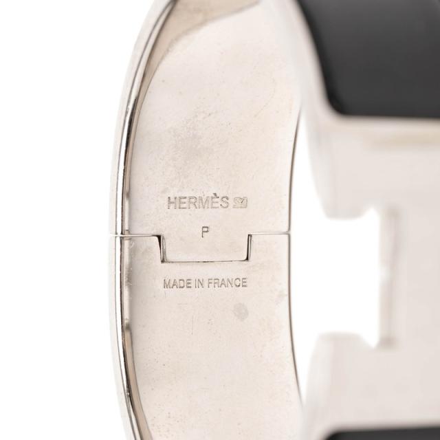 エルメス クリッククラックH PM ブレスレット シルバー ブラック メタル エナメル レディース HERMES 【中古】_3