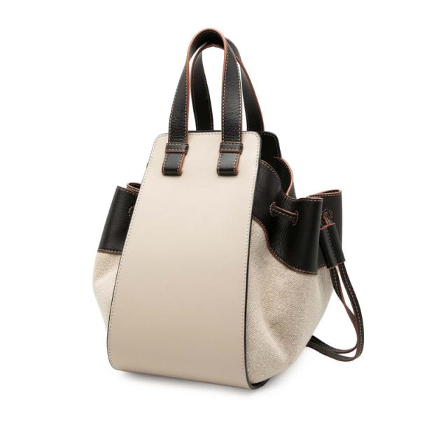 ロエベ ハンモック スモール ハンドバッグ ショルダーバッグ 2WAY ベージュ マルチカラー レザー レディース LOEWE 【中古】_1