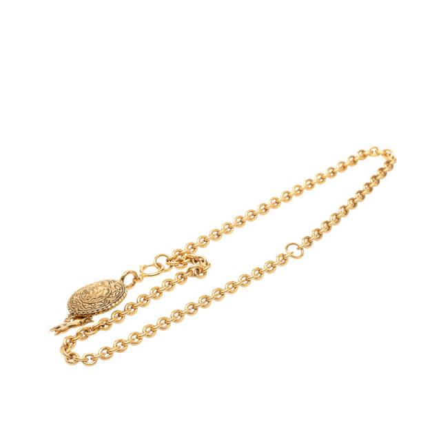 シャネル ココマーク ホース 馬 ネックレス ゴールド メッキ レディース CHANEL 【中古】