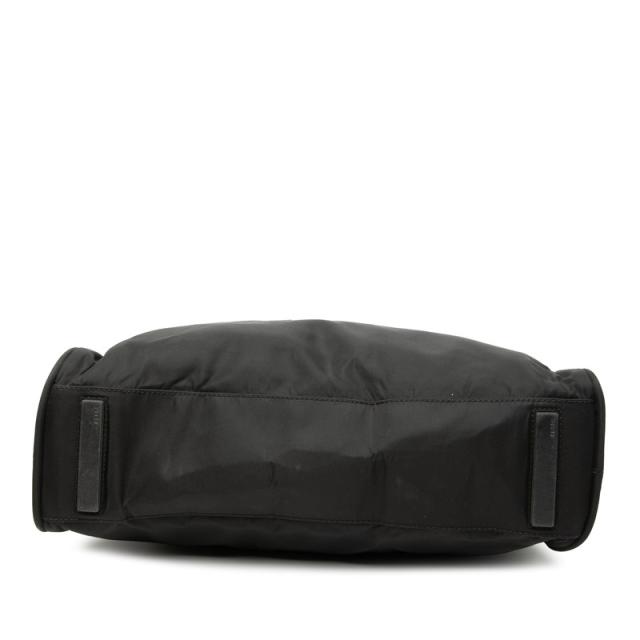 プラダ 三角ロゴプレート トートバッグ ショルダーバッグ ブラック ナイロン レディース PRADA 【中古】_2