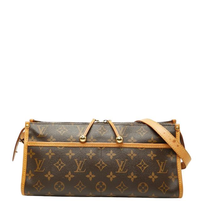 ルイ ヴィトン モノグラム ポパンクール ロン ショルダーバッグ M40008 ブラウン PVC レザー レディース LOUIS VUITTON 【中古】