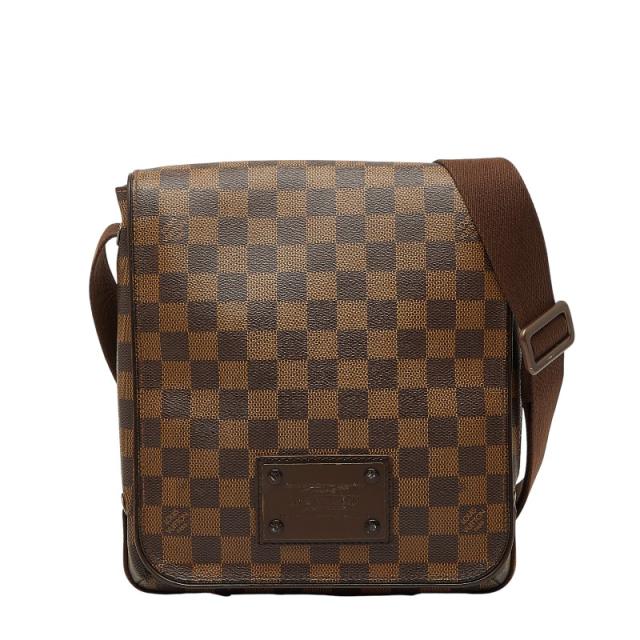 ルイ ヴィトン ダミエ ブルックリンPM ショルダーバッグ N51210 ブラウン PVC レザー レディース LOUIS VUITTON 【中古】