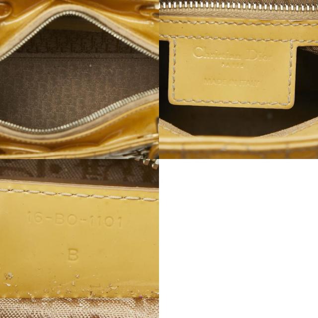 クリスチャンディオール カナージュ レディディオール ミディアム ハンドバッグ ショルダーバッグ 2WAY イエロー Christian Dior【中古】_9