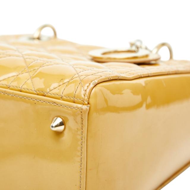 クリスチャンディオール カナージュ レディディオール ミディアム ハンドバッグ ショルダーバッグ 2WAY イエロー Christian Dior【中古】_3