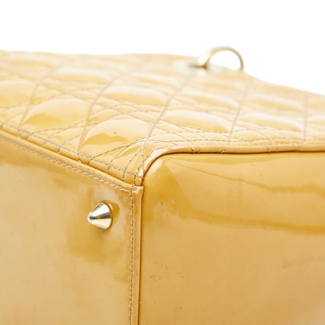 クリスチャンディオール カナージュ レディディオール ミディアム ハンドバッグ ショルダーバッグ 2WAY イエロー Christian Dior【中古】_5