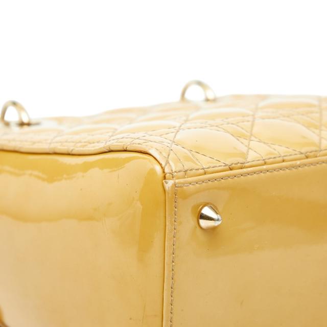 クリスチャンディオール カナージュ レディディオール ミディアム ハンドバッグ ショルダーバッグ 2WAY イエロー Christian Dior【中古】_6