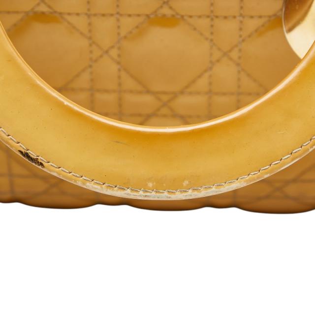 クリスチャンディオール カナージュ レディディオール ミディアム ハンドバッグ ショルダーバッグ 2WAY イエロー Christian Dior【中古】_7