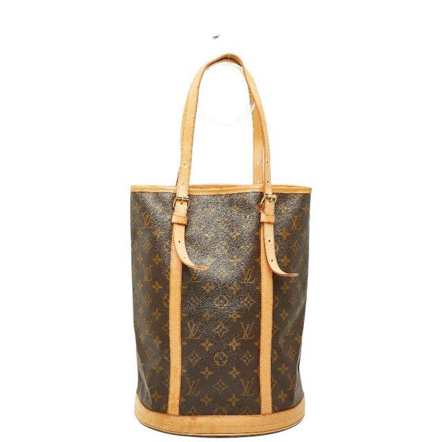 ルイ ヴィトン モノグラム バケットGM トートバッグ ショルダーバッグ バケツバック M42236 ブラウン PVC レザー LOUIS VUITTON 【中古】