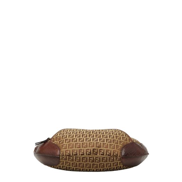 フェンディ ズッキーノ ショルダーバッグ 8BR465 ブラウン キャンバス レザー レディース FENDI 【中古】_2