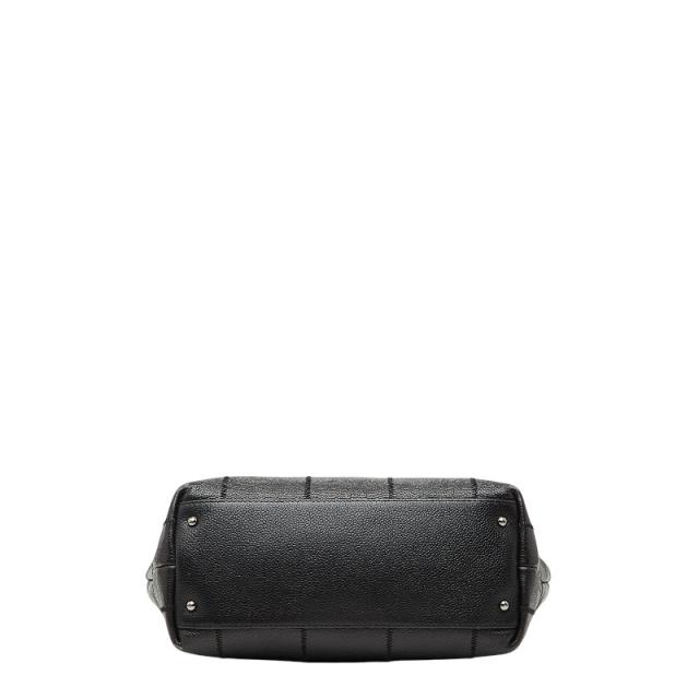 シャネル チョコバー ロゴ トートバッグ ハンドバッグ ブラック キャビアスキン レディース CHANEL 【中古】_2